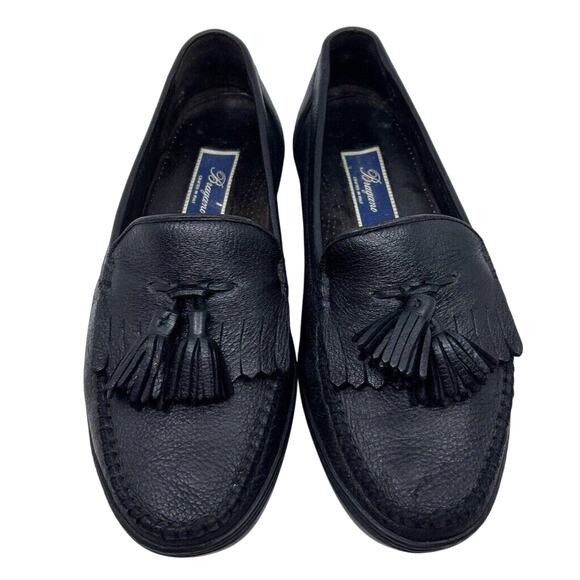 Bragano Driving Loafer Leather Tassel Shoe Men\'s 8.5M Black Made in Italy main image 6